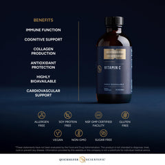 Quicksilver Scientific liposomal vitamin C serving size in use