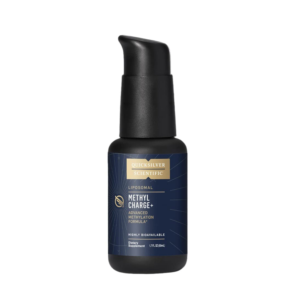 Quicksilver Methyl Charge bottle front with liposomal B vitamin blend for fast absorption