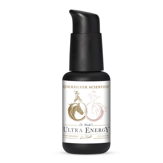 Quicksilver Scientific Ultra Energy bottle front view highlighting adaptogenic support