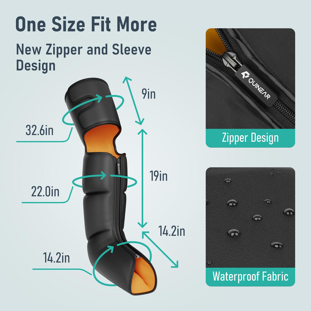 QUINEAR 3-in-1 system combines massage areas for flexible use.