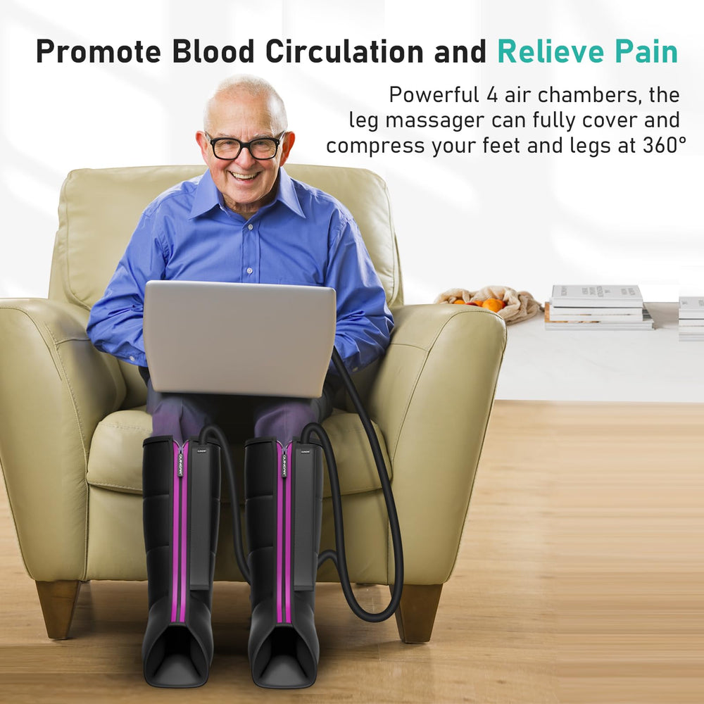 Quinear leg massager is ideal for home use after workouts or long days.