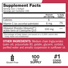 Qunol Mega softgels being poured to show easy daily intake