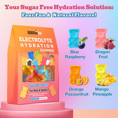 Quorinthiumax mango pineapple gummies serving promotes easy daily hydration