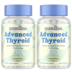 Quorinthiumax thyroid support bottle front view for daily balance