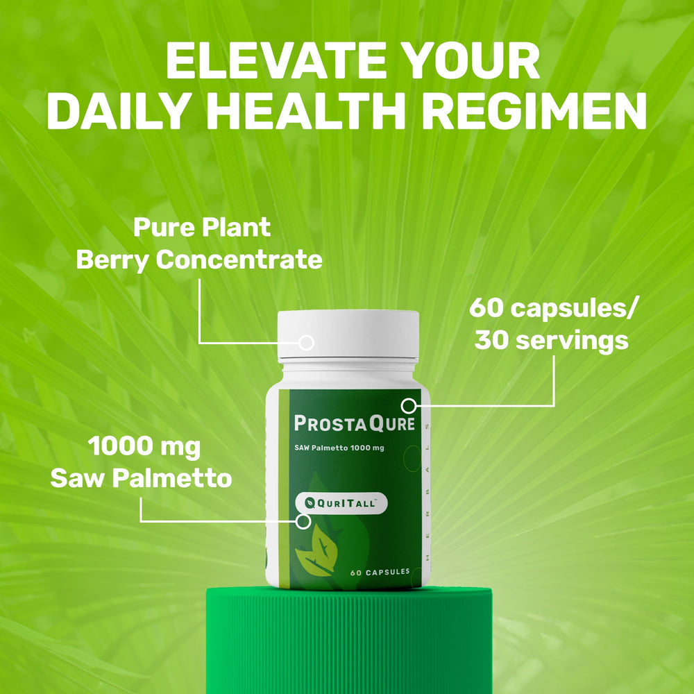 QurItAll ProstaQure saw palmetto berries showcase natural plant-derived ingredients