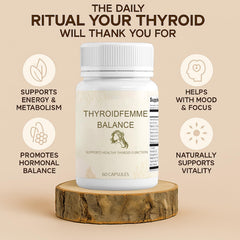 QUZOYU Thyroidfemme Balance capsules closeup with clean formula