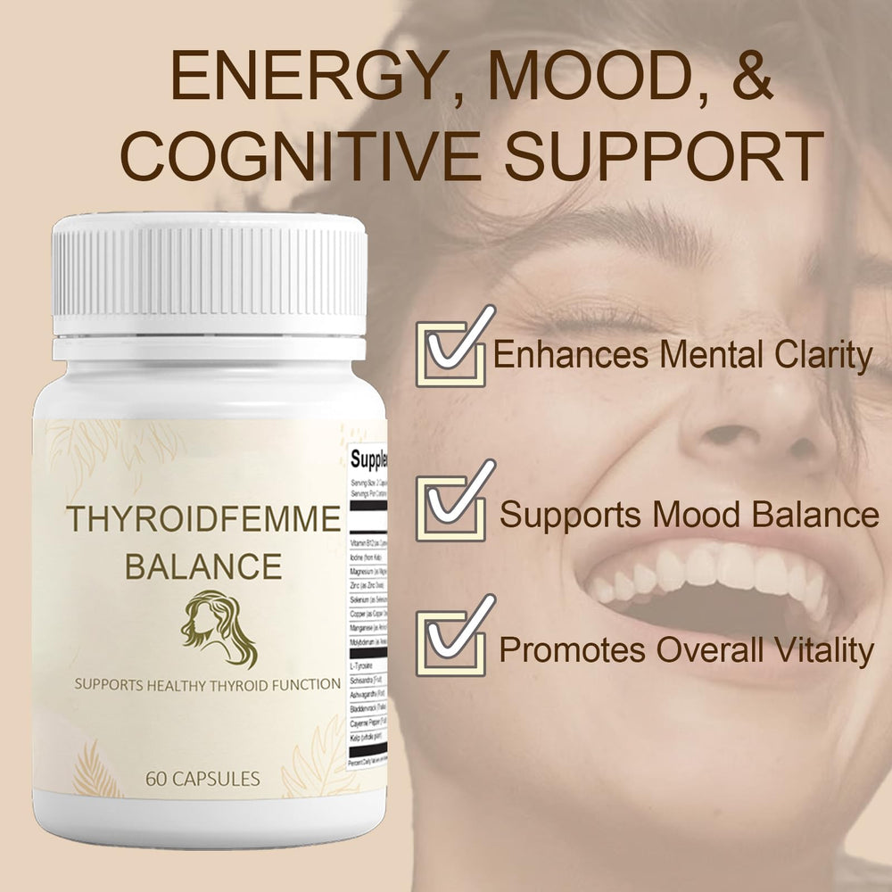 QUZOYU Thyroidfemme Balance label view highlighting key ingredients