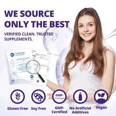 QVQ bottle demonstrates simple daily dosage for consistency