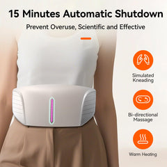 QXC in-use shot demonstrates flexible placement on waist, back, and thighs
