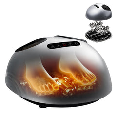 QXC foot massager with patented scissor-hand core delivers deep kneading for relaxation.