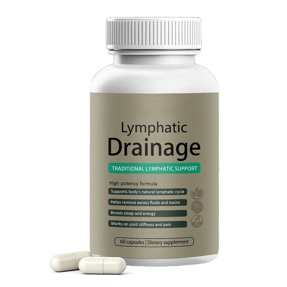 QYGCHUSIN Lymphatic Drainage Capsules bottle front view for everyday immune support.