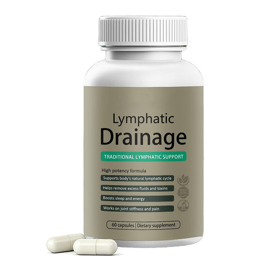 QYGCHUSIN Lymphatic Drainage Capsules bottle front view for everyday immune support.