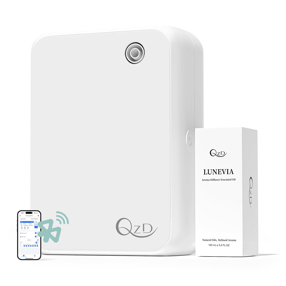QZD A1500 front view of the smart scent air machine for large spaces