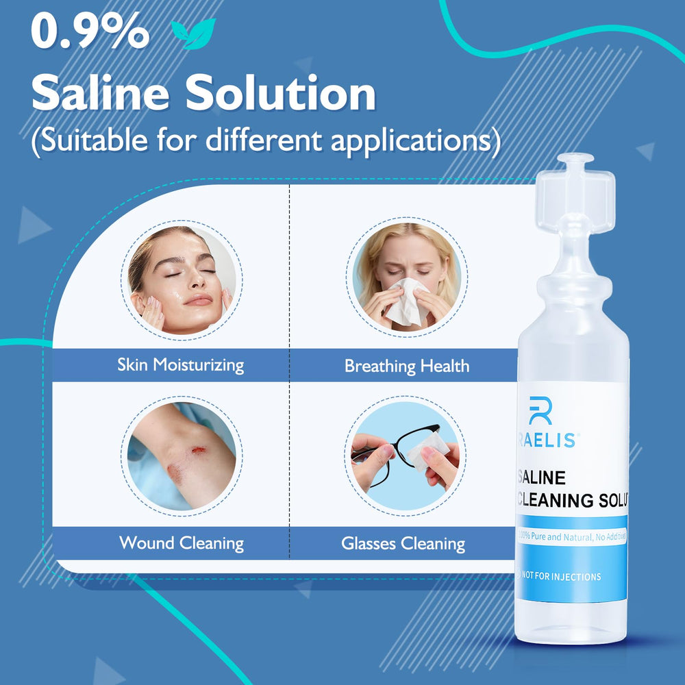 RAELIS saline solution 120-piece bulk packaging