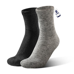 Rahhint Alpaca Wool Diabetic Sock close-up texture showing soft fibers for all-day comfort.