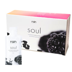 RAIN Soul bottle front view with premium packaging for daily wellness.