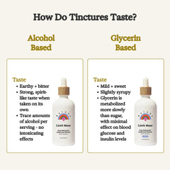 Rainbo Lion's Mane tincture stirred into a drink.