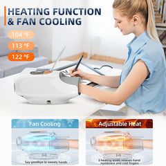 Rainbow Forest Hand Massager top panel display showing massage area in use