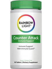 Rainbow Light Counter Attack bottle front showing the immune support formula.