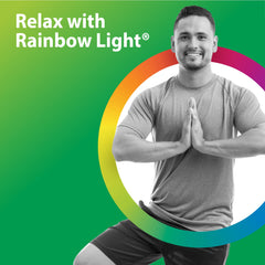 Rainbow Light ingredients list shows chelated magnesium for gentle support.