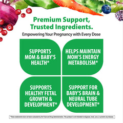 Rainbow Light Prenatal One packaging box, vegan and allergen-friendly.