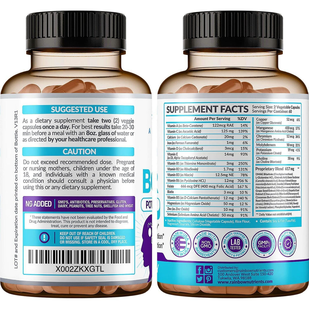 Rainbow Nutrients 40-in-1 Brain Booster daily routine shot captures easy use.