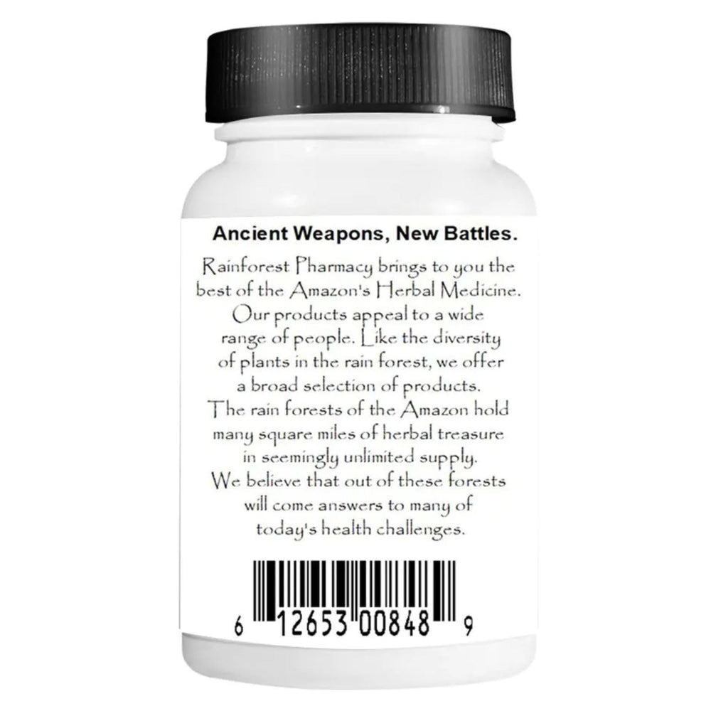Rainforest Pharmacy Amazon Lung Support capsules displayed for easy daily wellness routine.