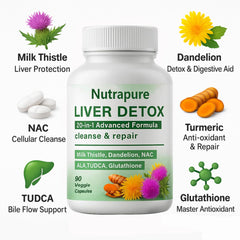 Raipult Liver Detox capsules ready to take for gentle, plant-based liver support.