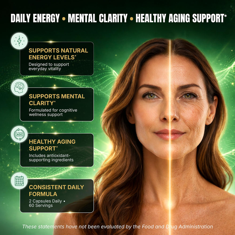Raitera NAD+ capsules close-up shows soft capsules for convenient daily intake