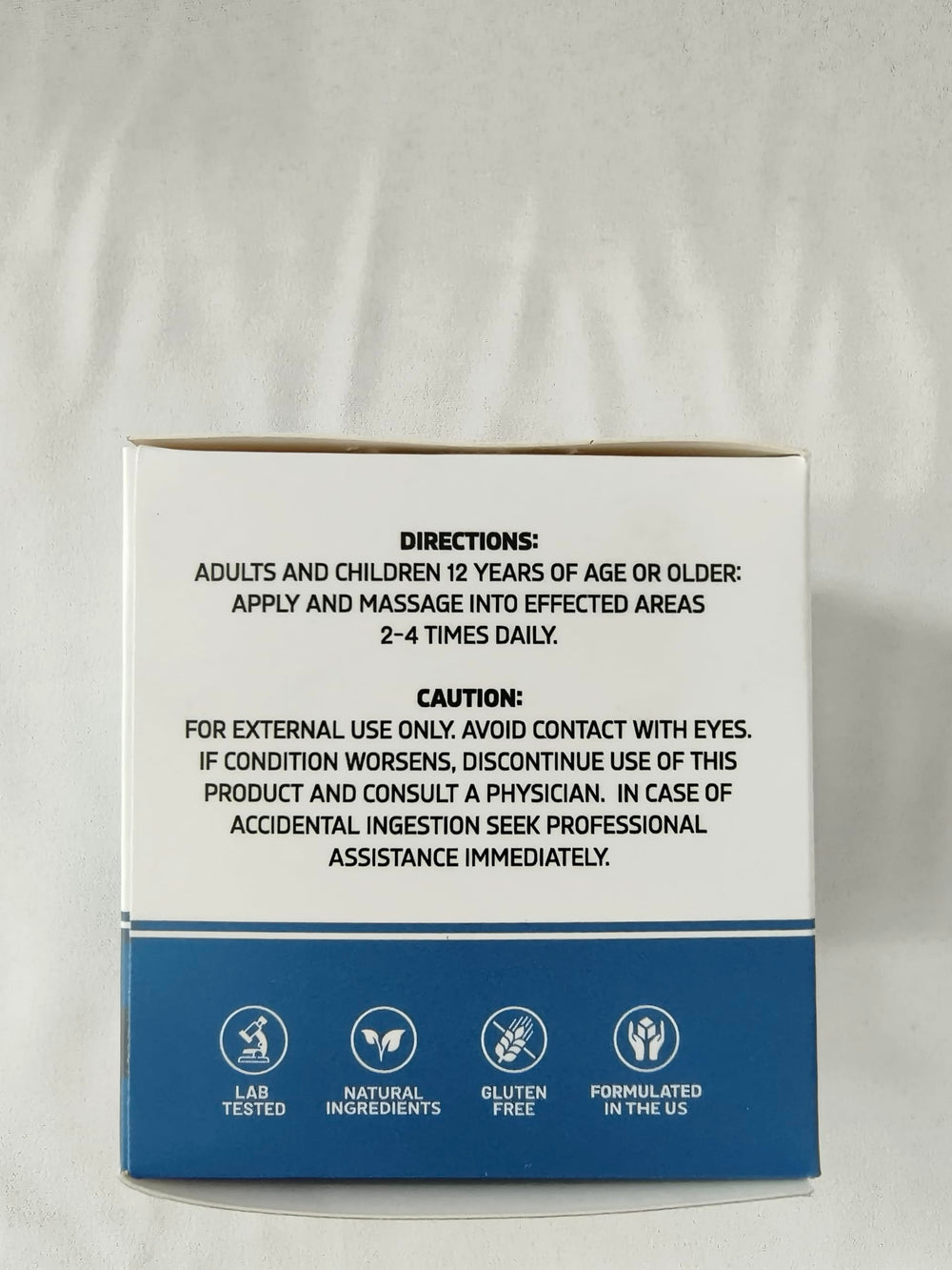 Nervara Comfort Cream ingredients label highlights natural components.