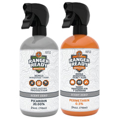 Ranger Ready P2Pak body spray with Picaridin 20% offers scent-free protection for up to 12 hours.