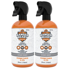 Ranger Ready Permethrin Spray bottle ready to treat fabrics for long-lasting insect protection.