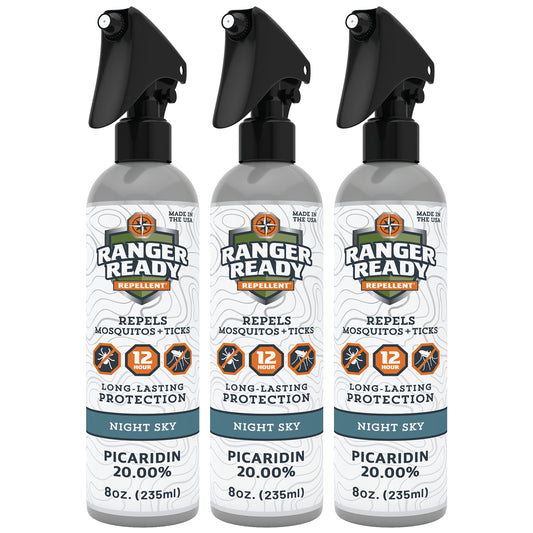 Ranger Ready Picaridin 20 percent Night Sky bottle with long lasting protection for outdoors