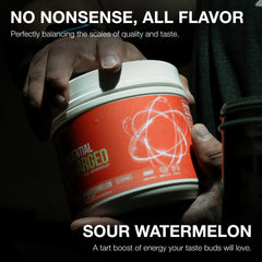 Scoop dissolving in water with RAW Essential CHARGED for quick energy onset