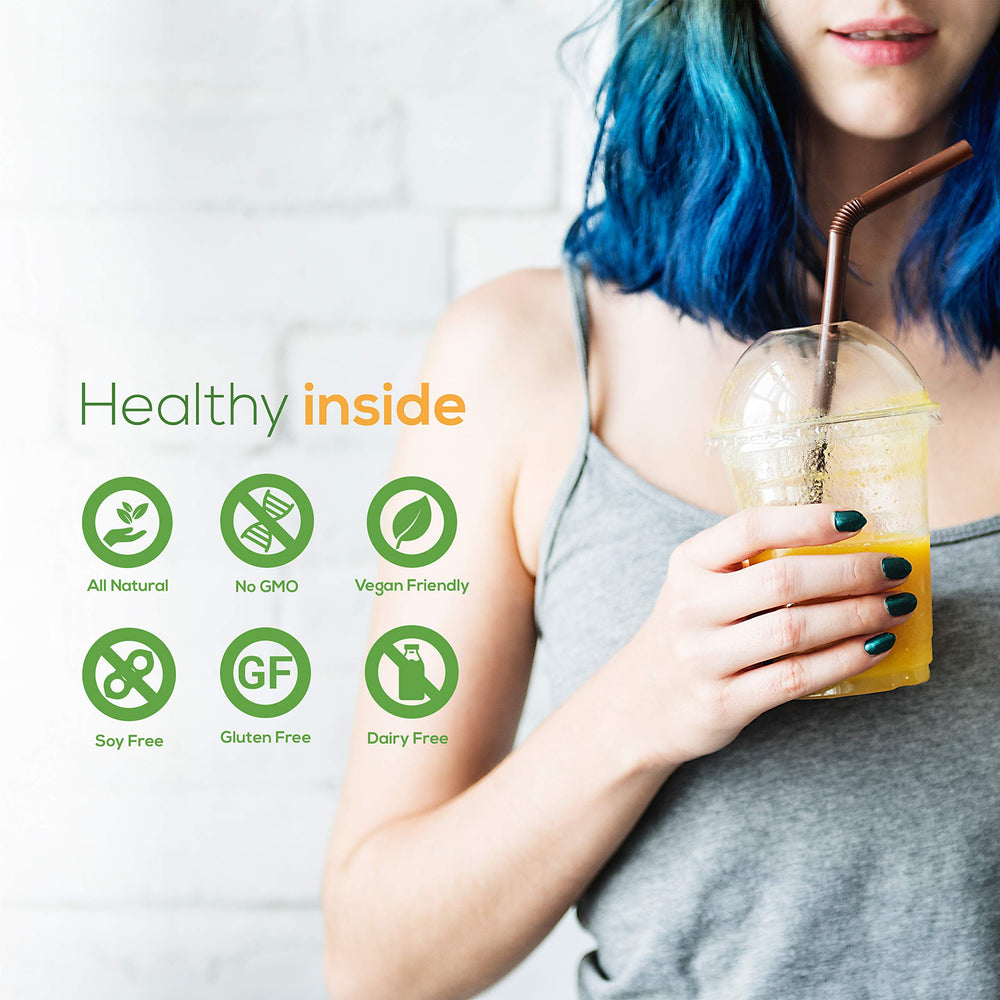Raw Fountain Tasty Greens flavor mix delivers a natural, vibrant green blend