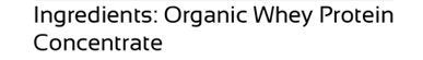 Raw Organic Whey nutrition facts highlights omega-3s and CLAs.