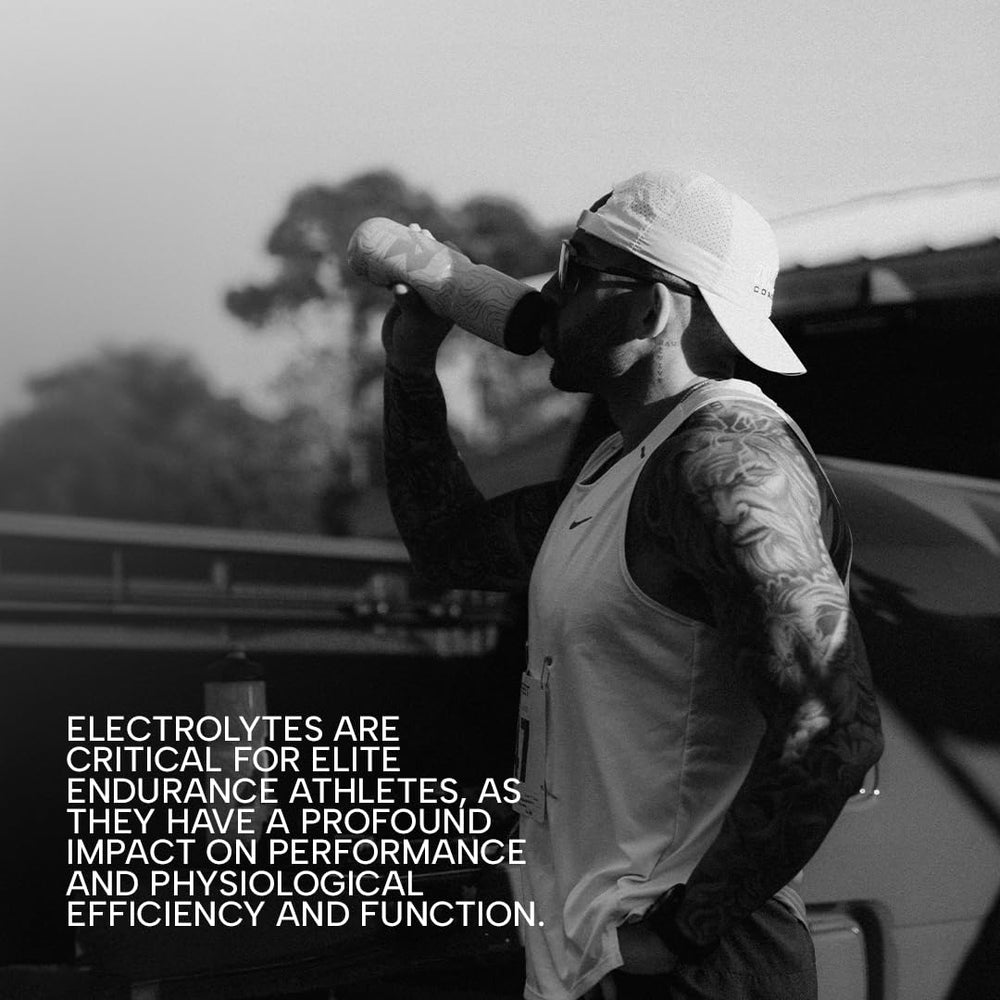 RAW Replenish chocolate endurance powder pouring into a glass for performance hydration.