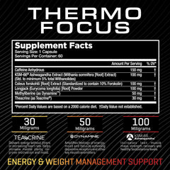 RAW Synergies Thermo Focus capsules ready for on the go metabolic and mental support
