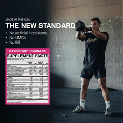 RAW Thavage mix in glass shows refreshing energy boost during hydration.