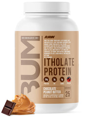 RAW Whey Isolate Chocolate Peanut Butter jar, high-protein post-workout fuel