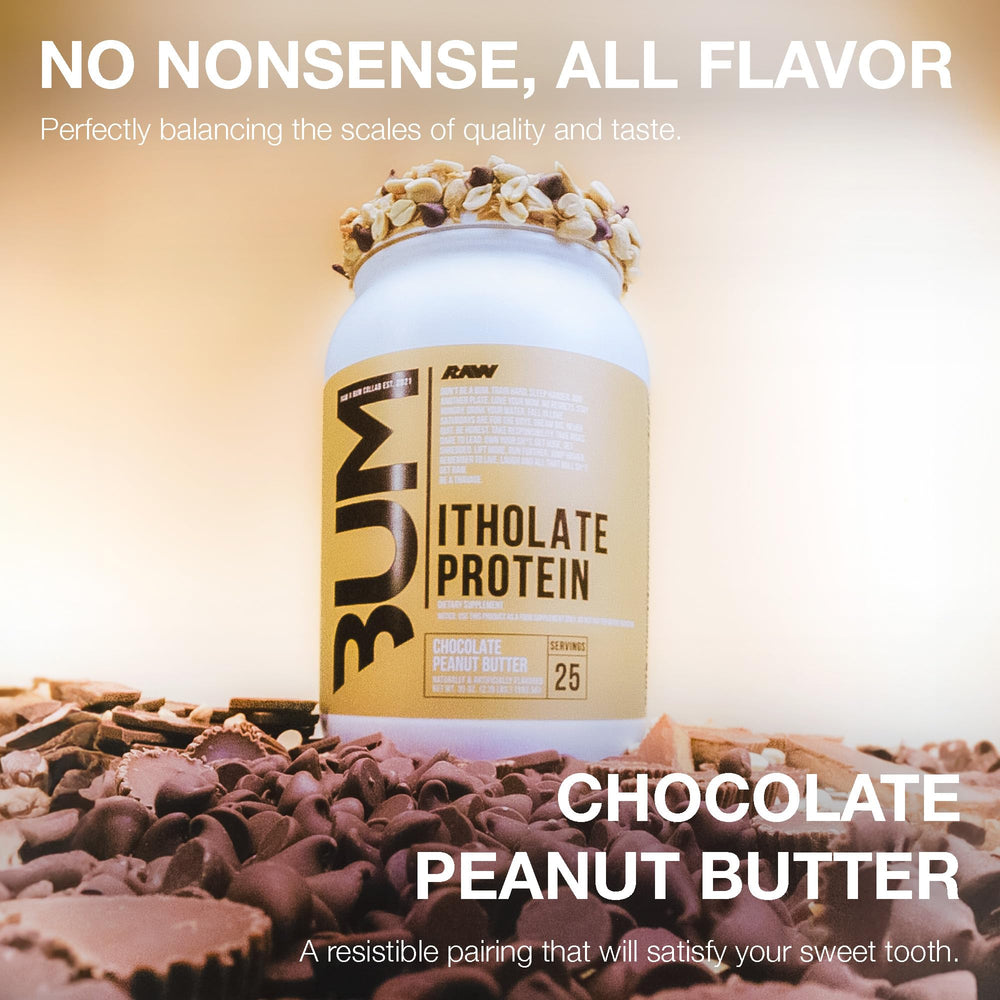 RAW Whey Isolate Chocolate Peanut Butter shaker for quick shakes