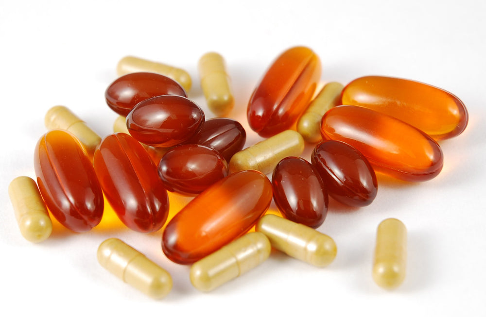 Packaging close-up shows three-supplement blend for a simple daily routine.