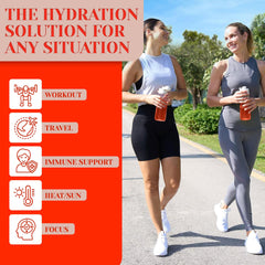 Rayvi organic ingredients include strawberries and coconut water for natural hydration.