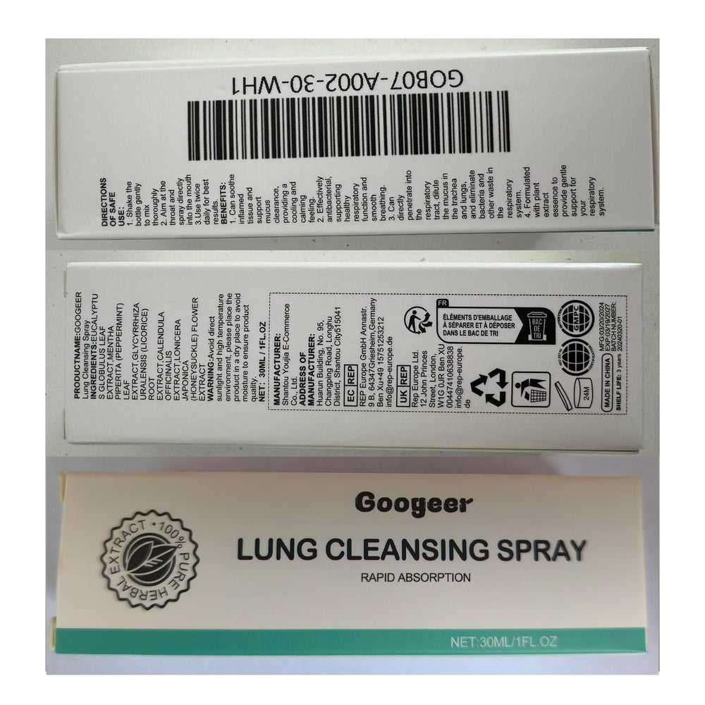 RCSCBC Saffra Lung Cleansing Spray packaging-2pcs emphasizes value and convenience