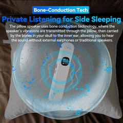 RE RELIURE pillow speaker with night-use setup for late nights