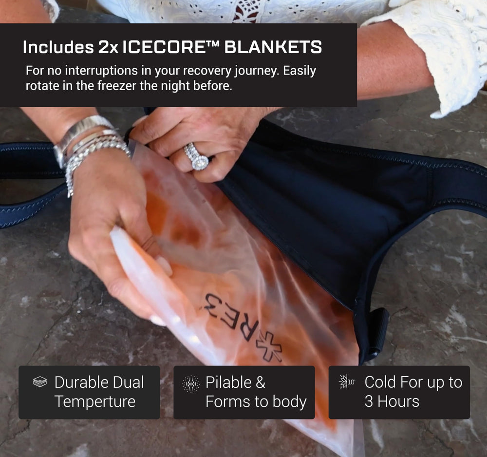RE3 plush lining detail adds soft comfort during therapy sessions