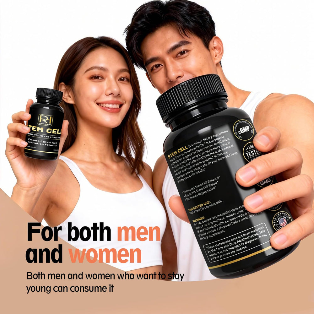 REACH HEALTH 60-softgels-per-bottle ready for daily use in a compact package.