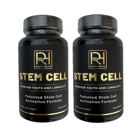 REACH HEALTH Stem Cell Activation bottle front showcasing youth-focused wellness formula