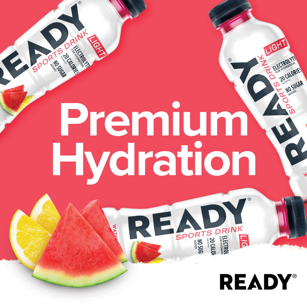 Ready Sports Drink Lite recovery scene illustrating post-activity hydration support