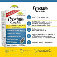 Real Health Prostate Complete pack of 2 bottles for ongoing use.